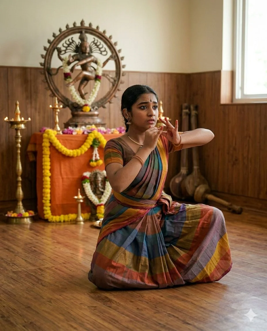 Advanced Bharatanatyam practice
